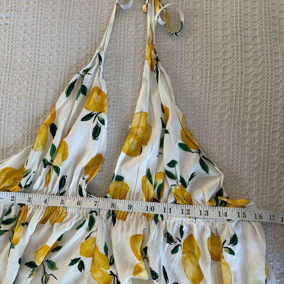 Kate Spade Lemon Halter Swim Cover Up Maxi Dress - Picture 5 of 9